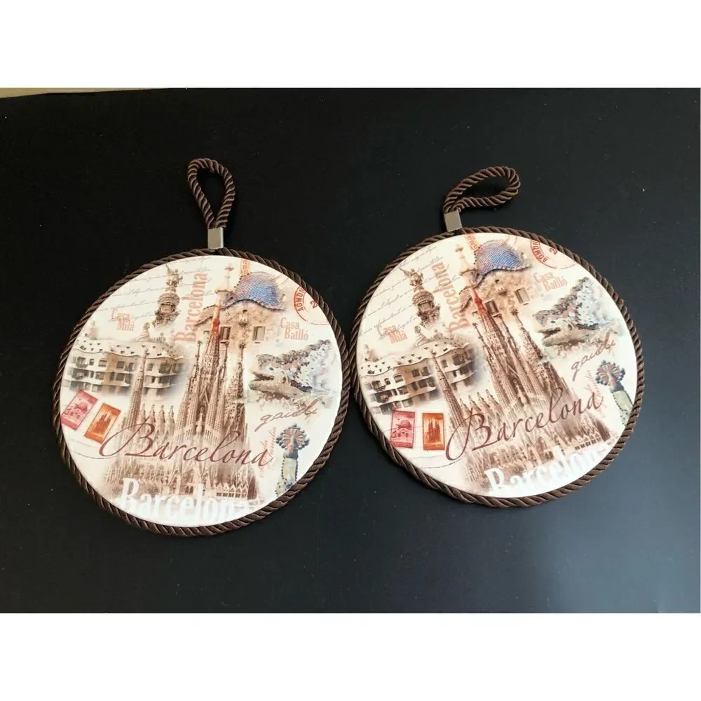 Jumi Two Post Coaster Ceramic Tile Barcelona